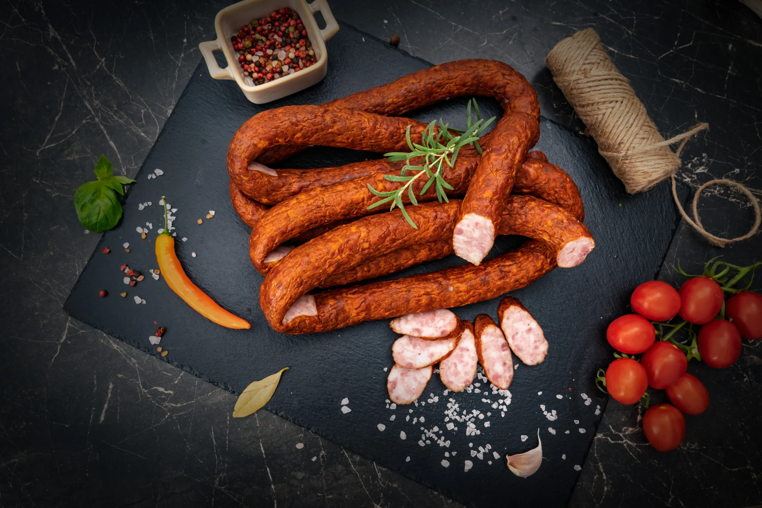 KIEŁBASA WIEJSKA 0,5 kg - obrazek 2