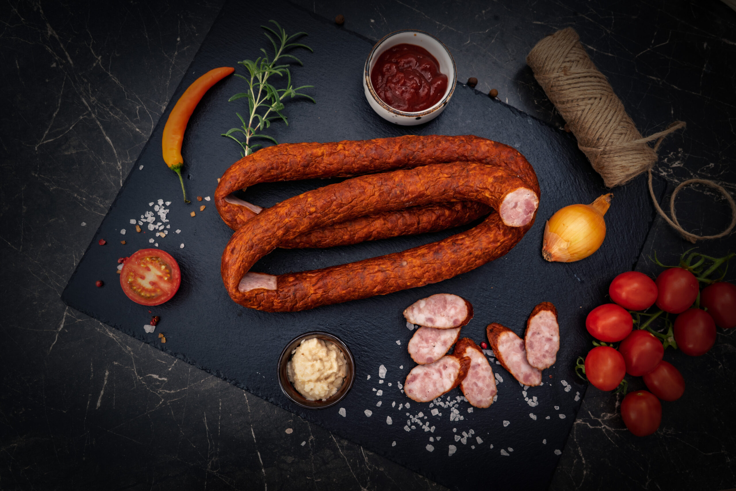 KIEŁBASA WIEJSKA 0,5 kg - obrazek 3